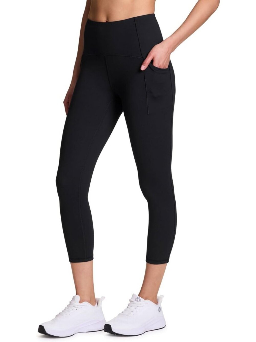 High-Waisted Women's Yoga Capris Leggings - Athletic Workout Cropped Tights